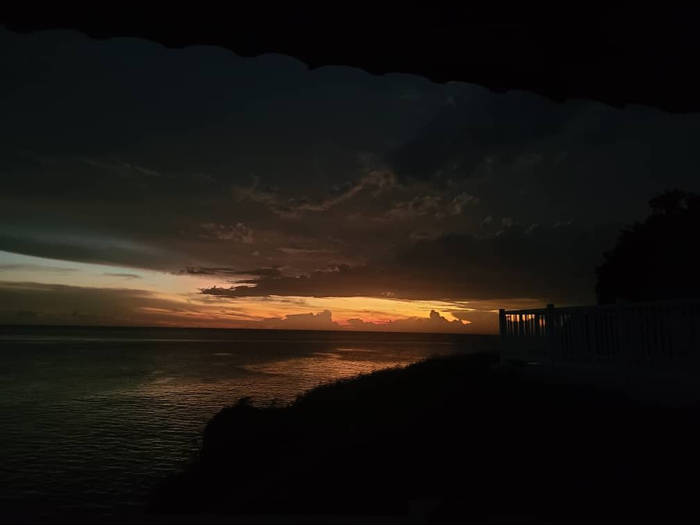 Sunset over the water at Guajimico