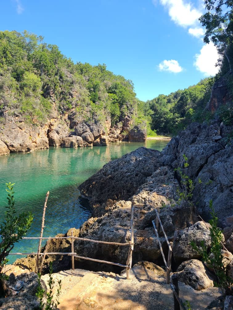 Coastal rocks and water at Guajimico